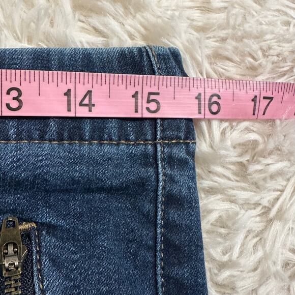Celebrity Pink Denim Jogger Jeans Zip Pockets Drawstring Sz M - Picture 8 of 10